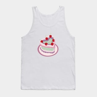 Virgo Baby Heart Cake Design Tank Top